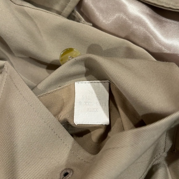 Burrberry Tan Vintage Alex Trench Coat Size XXL - Picture 7 of 7